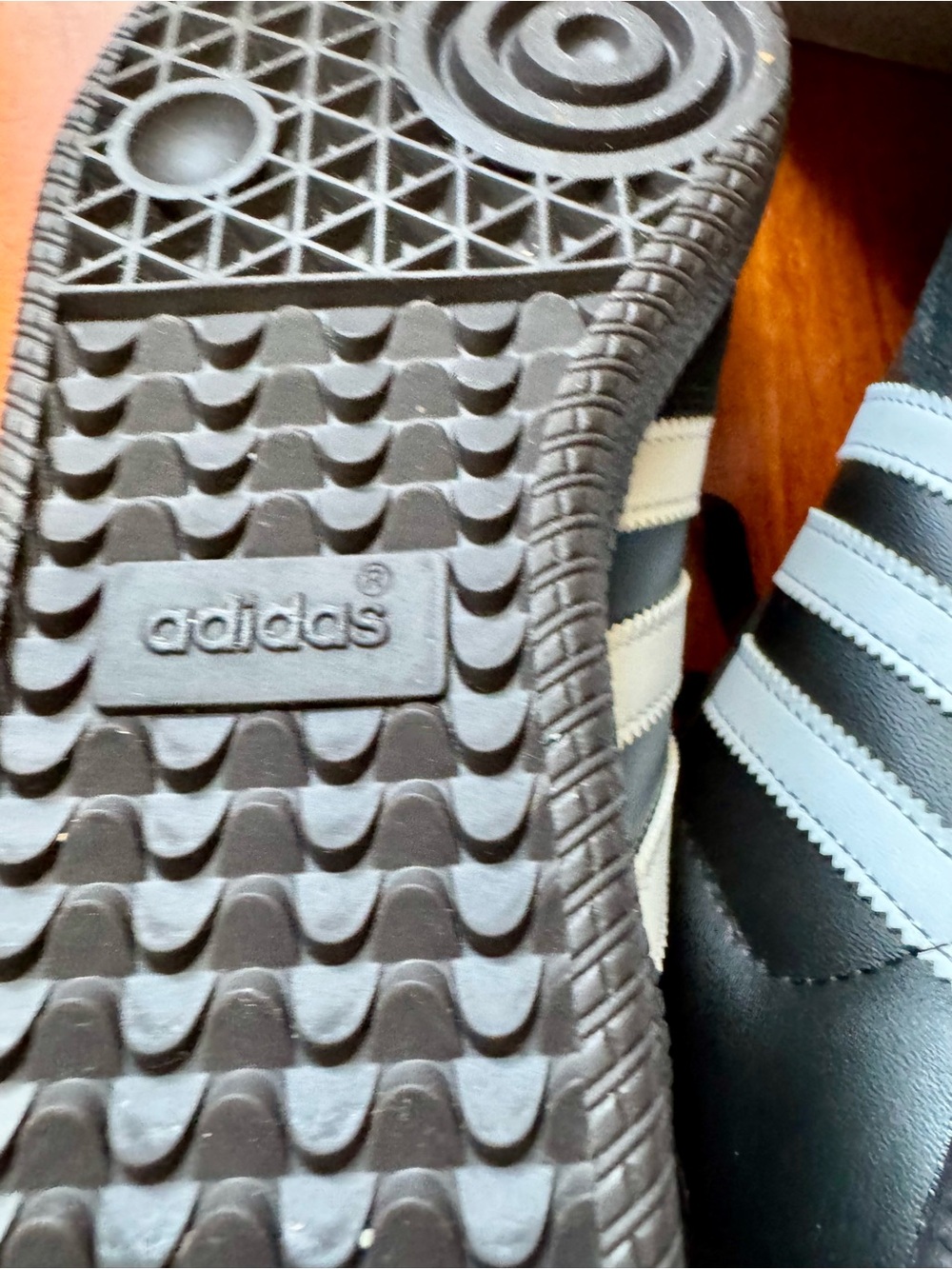 adidas unisex Samba Classic Sneakers - Black & White - Picture 8 of 9